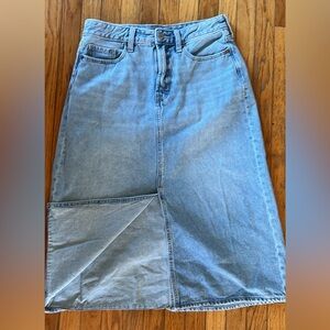 Old Navy Light Blue Denim Pencil Skirt